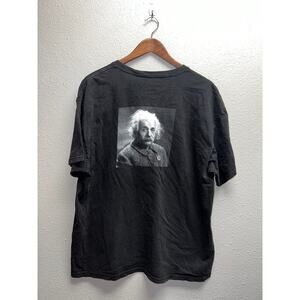 Albert Einstein Shirt Scientist Science Graphic Black Shirt Tee X-Large